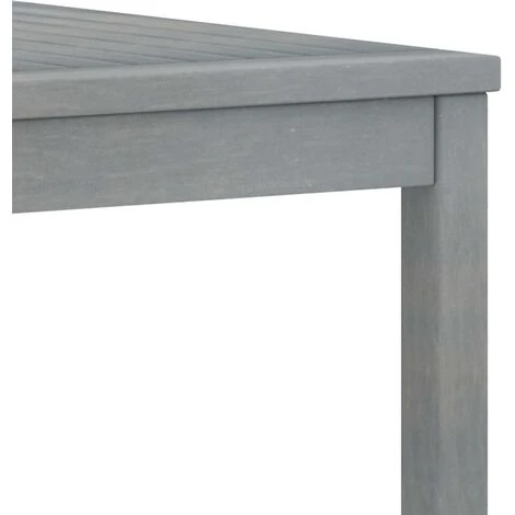 Table D'extérieur,patio - Moderne Table Basse 100x50x33 Cm Gris Bois D'acacia Solide FR7245 7 Table D'extérieur,patio - Moderne Table Basse 100x50x33 Cm Gris Bois D'acacia Solide FR7245 – Image 5