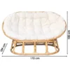 Canape Papasan En Rotin Avec Coussin 172x109xh100cm Canape En Rotin - Le Rotin 1 Canape Papasan En Rotin Avec Coussin 172x109xh100cm Canape En Rotin - Le Rotin -Promos Verde Rêverie Boutique 82131293 1
