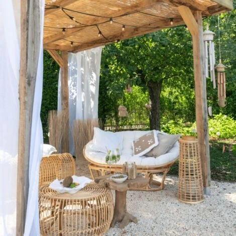 Canape Papasan En Rotin Avec Coussin 172x109xh100cm Canape En Rotin - Le Rotin 6 Canape Papasan En Rotin Avec Coussin 172x109xh100cm Canape En Rotin - Le Rotin – Image 4