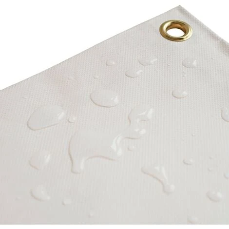 TECPLAST Toile Pergola Blanc Crème 3x4 M 640PR - Qualité 8 Ans - Bâche Pergola Ou Tonnelle étanche En PVC Pour Terrasse 5 TECPLAST Toile Pergola Blanc Crème 3x4 M 640PR - Qualité 8 Ans - Bâche Pergola Ou Tonnelle étanche En PVC Pour Terrasse – Image 3