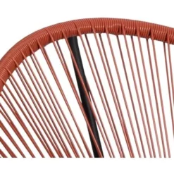 Salon De Jardin IZMIR Table Et 2 Fauteuils Oeuf Cordage Terracotta -Promos Verde Rêverie Boutique 82683865 4