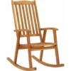 Fauteuil Salon Berçant Décor - Chaise à Bascule Bois D'acacia Massif - Rocking Chair Contemporain Best947011 -Promos Verde Rêverie Boutique 82849687 1