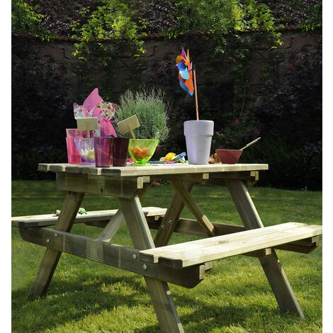 Table Pique-nique WAPITI L. 90 Cm 4 Table Pique-nique WAPITI L. 90 Cm – Image 2