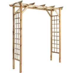 Pergola VALERIANE - Droite - L. 210 X P. 72 X H. 214,5 Cm