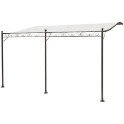 Tonnelle Adossée Beige 4 X 3 M