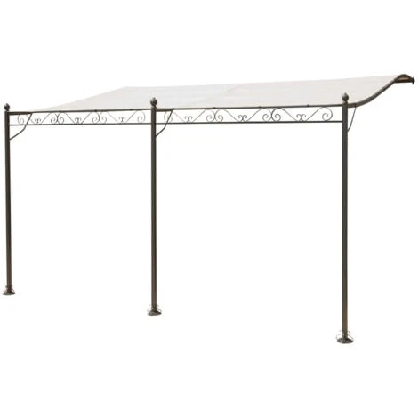 Tonnelle Adossée Beige 4 X 3 M 3 Tonnelle Adossée Beige 4 X 3 M