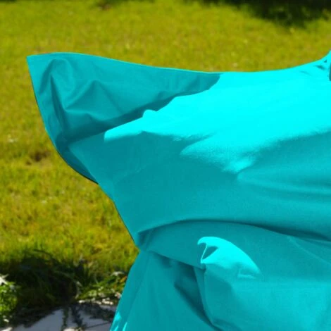 Pouf Géant XXL Intérieur Et Extérieur, Déhoussable, Salon, Jardin, Deco Arts Bleu Caraïbes 6 Pouf Géant XXL Intérieur Et Extérieur, Déhoussable, Salon, Jardin, Deco Arts Bleu Caraïbes – Image 4