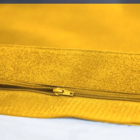 Pouf Géant XXL Intérieur Et Extérieur, Déhoussable, Salon, Jardin, Deco Arts Jaune Miel 5 Pouf Géant XXL Intérieur Et Extérieur, Déhoussable, Salon, Jardin, Deco Arts Jaune Miel – Image 3