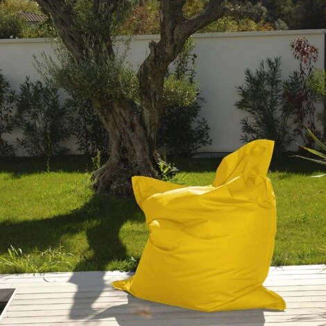 Pouf Géant XXL Intérieur Et Extérieur, Déhoussable, Salon, Jardin, Deco Arts Jaune Miel 7 Pouf Géant XXL Intérieur Et Extérieur, Déhoussable, Salon, Jardin, Deco Arts Jaune Miel – Image 5