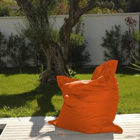 Pouf Géant XXL Intérieur Et Extérieur, Déhoussable, Salon, Jardin, Deco Arts Orange 7 Pouf Géant XXL Intérieur Et Extérieur, Déhoussable, Salon, Jardin, Deco Arts Orange – Image 5