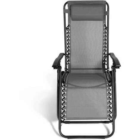 Lot De 2 Fauteuils De Jardin Inclinables Relax Gris Anthracite 5 Lot De 2 Fauteuils De Jardin Inclinables Relax Gris Anthracite – Image 3