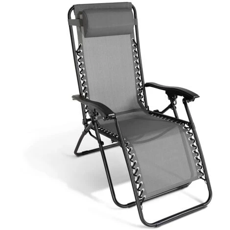 Lot De 2 Fauteuils De Jardin Inclinables Relax Gris Anthracite 6 Lot De 2 Fauteuils De Jardin Inclinables Relax Gris Anthracite – Image 4