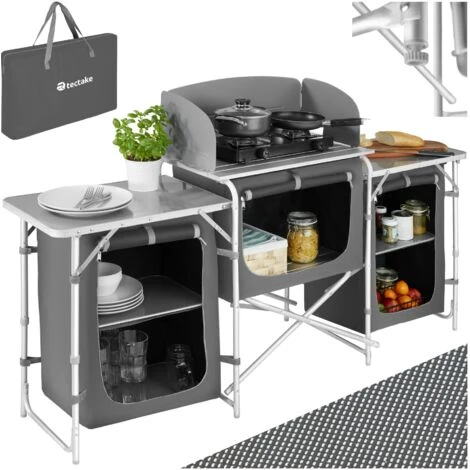 Cuisine De Camping 3 Compartiments - Meuble De Rangement Cuisine, Meuble Camping, Equipement Camping 3 Cuisine De Camping 3 Compartiments - Meuble De Rangement Cuisine, Meuble Camping, Equipement Camping