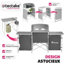 Cuisine De Camping 3 Compartiments - Meuble De Rangement Cuisine, Meuble Camping, Equipement Camping 9 Cuisine De Camping 3 Compartiments - Meuble De Rangement Cuisine, Meuble Camping, Equipement Camping -Promos Verde Rêverie Boutique 8447408 3