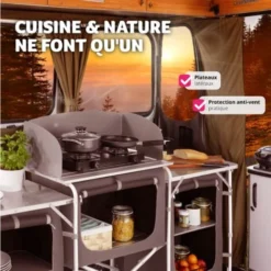 Cuisine De Camping 3 Compartiments - Meuble De Rangement Cuisine, Meuble Camping, Equipement Camping 10 Cuisine De Camping 3 Compartiments - Meuble De Rangement Cuisine, Meuble Camping, Equipement Camping -Promos Verde Rêverie Boutique 8447408 4