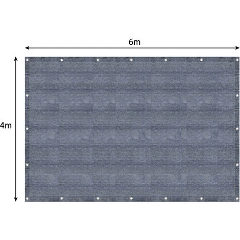 AUFUN Tapis D'auvent, Tapis De Camping Extérieur Tapis Pour Tente Camping-Car En HDPE, Bâche De Tente Imperméable Avec œillets, (4x6m) 4 AUFUN Tapis D'auvent, Tapis De Camping Extérieur Tapis Pour Tente Camping-Car En HDPE, Bâche De Tente Imperméable Avec œillets, (4x6m) – Image 2