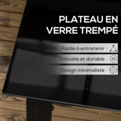 OUTSUNNY Table De Jardin Rectangulaire 6 Personnes Dim. 150L X 90l X 74H Cm Alu. Plateau Verre Trempé Noir 10 OUTSUNNY Table De Jardin Rectangulaire 6 Personnes Dim. 150L X 90l X 74H Cm Alu. Plateau Verre Trempé Noir -Promos Verde Rêverie Boutique 85481589 4