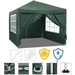 WOLTU Tonnelle De Jardin. Auvent Pliable Imperméable. Protection Du Soleil UV 50+. Hauteur Réglable 3x3m. Vert 11 WOLTU Tonnelle De Jardin. Auvent Pliable Imperméable. Protection Du Soleil UV 50+. Hauteur Réglable 3x3m. Vert -Promos Verde Rêverie Boutique 85483007 5