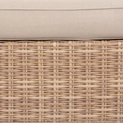 Canapé De Jardin Mooréa Savana Aluminium Traité époxy - Résine Tressée - Polyester - Hespéride -Promos Verde Rêverie Boutique 87947668 3