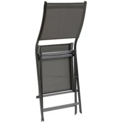 Lot De 4 Chaises De Jardin Pliantes Axant Anthracite & Graphite - Hespéride 5 Lot De 4 Chaises De Jardin Pliantes Axant Anthracite & Graphite - Hespéride -Promos Verde Rêverie Boutique 87947711 2