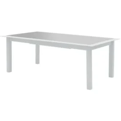 Table De Jardin Extensible Allure Gris & Blanc 12 Places - Hespéride