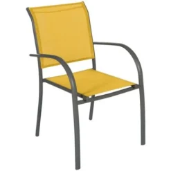 Fauteuil Piazza Moutarde Graphite - Hespéride
