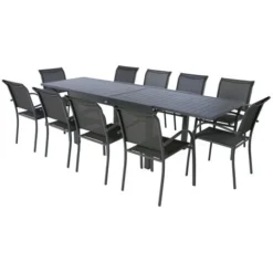 Table Extensible HESPERIDE Piazza Graphite 10 Places 10 Table Extensible HESPERIDE Piazza Graphite 10 Places -Promos Verde Rêverie Boutique 87949477 4