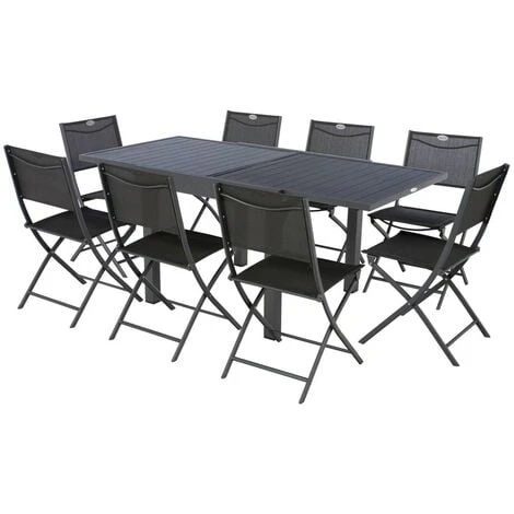 Table Extensible HESPERIDE Piazza Graphite 8 Places 6 Table Extensible HESPERIDE Piazza Graphite 8 Places – Image 4