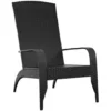 Chaise De Jardin Adirondack Noir Résine Tressée VidaXL -Promos Verde Rêverie Boutique 88269253 1