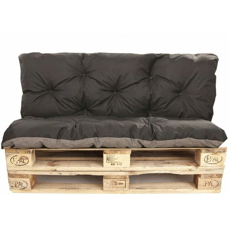 Set Coussins Pour Palettes, Assise 120 X 50 Et Dossier 120 X 50cm, Coussins Canapé / Coussin Palette In-extérieur Noir, SETGARDEN 3 Set Coussins Pour Palettes, Assise 120 X 50 Et Dossier 120 X 50cm, Coussins Canapé / Coussin Palette In-extérieur Noir, SETGARDEN