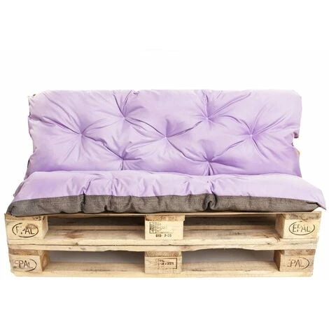 Set Coussins Pour Palettes, Assise 120 X 60 Et Dossier 120 X 60cm, Coussins Canapé / Coussin Palette In-extérieur Violet Clair, SETGARDEN 3 Set Coussins Pour Palettes, Assise 120 X 60 Et Dossier 120 X 60cm, Coussins Canapé / Coussin Palette In-extérieur Violet Clair, SETGARDEN