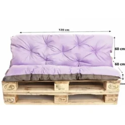 Set Coussins Pour Palettes, Assise 120 X 60 Et Dossier 120 X 60cm, Coussins Canapé / Coussin Palette In-extérieur Violet Clair, SETGARDEN 9 Set Coussins Pour Palettes, Assise 120 X 60 Et Dossier 120 X 60cm, Coussins Canapé / Coussin Palette In-extérieur Violet Clair, SETGARDEN -Promos Verde Rêverie Boutique 88494853 4