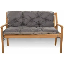 Coussin Pour Banc De Jardin 160 X 60 X 50 Cm, Coussin Pour Banc Extérieur Canapé, Canapé 3 Balancelle, Anthracite, SETGARDEN