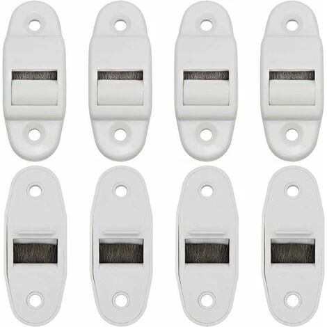 Guide Sangle Volet Roulant Avec Joint à Brosse Et Galet De Guidage Jusqu'à Largeur Espacement Des Trous 40MM,Starlight,8PCS 3 Guide Sangle Volet Roulant Avec Joint à Brosse Et Galet De Guidage Jusqu'à Largeur Espacement Des Trous 40MM,Starlight,8PCS