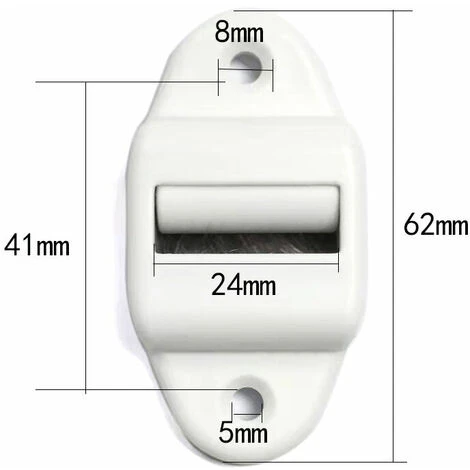 Guide Sangle Volet Roulant Avec Joint à Brosse Et Galet De Guidage Jusqu'à Largeur Espacement Des Trous 40MM,Starlight,8PCS 4 Guide Sangle Volet Roulant Avec Joint à Brosse Et Galet De Guidage Jusqu'à Largeur Espacement Des Trous 40MM,Starlight,8PCS – Image 2