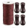 Corde D'Ombrage Tressé Marron 50 M/Rouleau Avec 4 Pièces Marron Pendentif En Bois Pour Aluminium Store Ombre, Plante De Jardinage Et De L'Artisanat (Marron) 2 Corde D'Ombrage Tressé Marron 50 M/Rouleau Avec 4 Pièces Marron Pendentif En Bois Pour Aluminium Store Ombre, Plante De Jardinage Et De L'Artisanat (Marron) -Promos Verde Rêverie Boutique 89070983 1