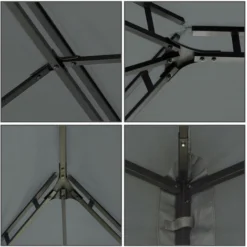 Mondeer Tonnelle De Jardin, Pavillon, Tonnelle De Double Toit, Protection Contre Le Soleil Et La Pluie, Convient Pour La Cour, Le Jardin, La Fête En Terrasse, 3x4m, Gris 11 Mondeer Tonnelle De Jardin, Pavillon, Tonnelle De Double Toit, Protection Contre Le Soleil Et La Pluie, Convient Pour La Cour, Le Jardin, La Fête En Terrasse, 3x4m, Gris -Promos Verde Rêverie Boutique 89076088 5