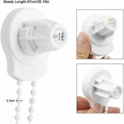 Fixations De Store Enrouleur - Supports De 25 Mm Pour Réparation De Stores Roulants - Kit De Réparation - Accessoires Pour Réparation De Rideaux Avec Chaîne Perlée Et Vis Pour Fenêtres，Superma -Promos Verde Rêverie Boutique 89384258 3