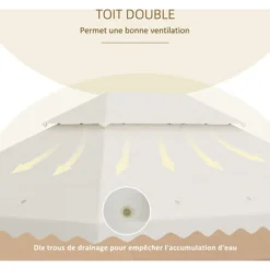 OUTSUNNY Toile De Rechange Pour Barnum Tonnelle 4 X 3 M Tissu Polyester Haute Densité 180 G/m² Anti-UV Crème 11 OUTSUNNY Toile De Rechange Pour Barnum Tonnelle 4 X 3 M Tissu Polyester Haute Densité 180 G/m² Anti-UV Crème -Promos Verde Rêverie Boutique 89605838 5