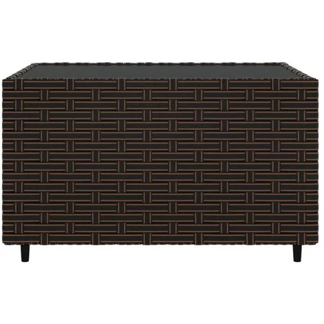 Table Basse De Jardin Carré Marron 50x50x30 Cm Résine Tressée VidaXL 6 Table Basse De Jardin Carré Marron 50x50x30 Cm Résine Tressée VidaXL – Image 4