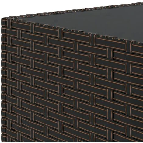 Table Basse De Jardin Carré Marron 50x50x30 Cm Résine Tressée VidaXL 7 Table Basse De Jardin Carré Marron 50x50x30 Cm Résine Tressée VidaXL – Image 5