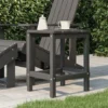 Table De Jardin Adirondack Anthracite 38x38x46 Cm PEHD