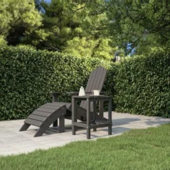 Table De Jardin Adirondack Anthracite 38x38x46 Cm PEHD -Promos Verde Rêverie Boutique 89826271 3