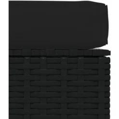 Repose-pied De Jardin Coussin Noir 70x70x30 Cm Résine Tressée 10 Repose-pied De Jardin Coussin Noir 70x70x30 Cm Résine Tressée -Promos Verde Rêverie Boutique 89827447 4