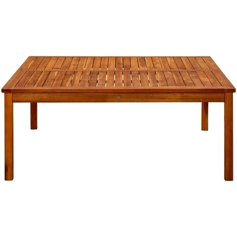 Table Basse De Jardin 110x110x45 Cm Bois Solide D'acacia 5 Table Basse De Jardin 110x110x45 Cm Bois Solide D'acacia – Image 3