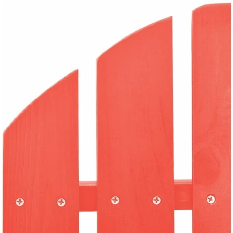Chaise à Bascule De Jardin Adirondack Bois De Sapin Rouge 7 Chaise à Bascule De Jardin Adirondack Bois De Sapin Rouge – Image 5