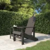 Chaise Adirondack De Jardin PEHD Anthracite -Promos Verde Rêverie Boutique 89827833 1