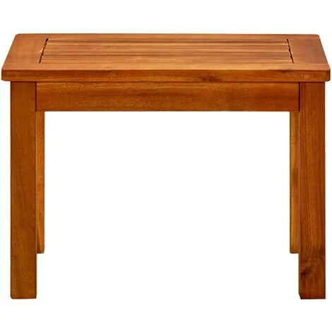 Table Basse De Jardin 50x35x36 Cm Bois Solide D'acacia 4 Table Basse De Jardin 50x35x36 Cm Bois Solide D'acacia – Image 2