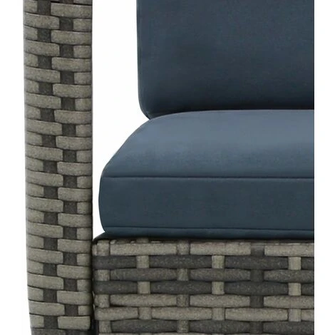 Chaise à Bascule De Jardin Résine Tressée Anthracite 7 Chaise à Bascule De Jardin Résine Tressée Anthracite – Image 5