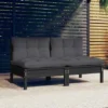 Canapé Fixe 2 Places De Jardin Canapé Relax - Banc De Jardin Avec Coussins Anthracite Bois De Pin BV477123 - BonneVie 1 Canapé Fixe 2 Places De Jardin Canapé Relax - Banc De Jardin Avec Coussins Anthracite Bois De Pin BV477123 - BonneVie -Promos Verde Rêverie Boutique 89915885 1
